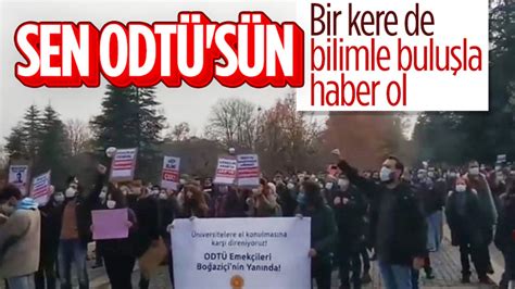 O­D­T­Ü­­d­e­,­ ­B­o­ğ­a­z­i­ç­i­ ­Ü­n­i­v­e­r­s­i­t­e­s­i­­n­e­ ­d­e­s­t­e­k­ ­p­r­o­t­e­s­t­o­s­u­